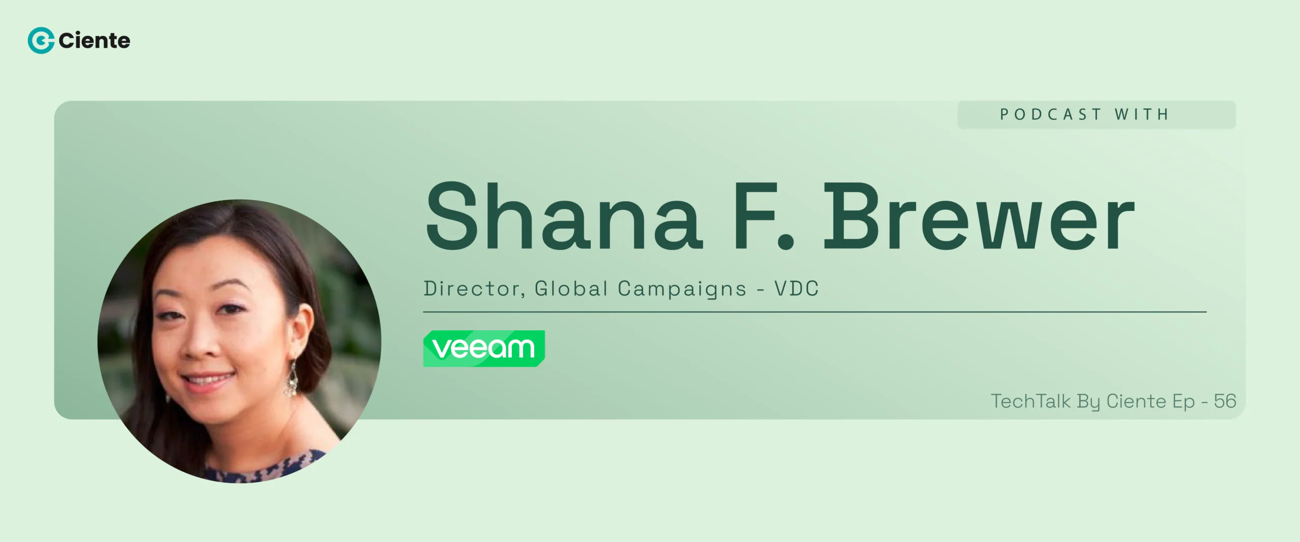 Shana F. Brewer Veeam Main Website banner 1200x500 1 scaled TechTalk - Tech Podcasts with B2B Tech Experts Shana F. Brewer