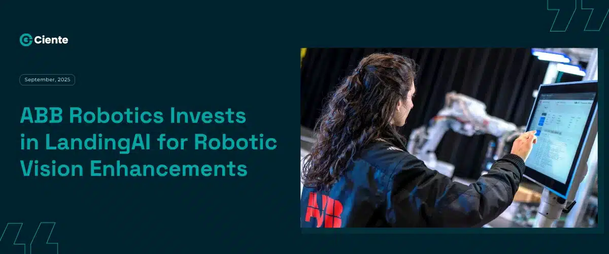 ABB Robotics Invests in LandingAI for Robotic Vision Enhancements