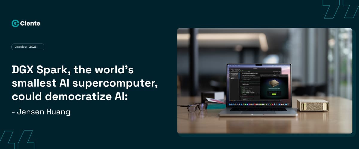 DGX Spark, the world's smallest AI supercomputer, could democratize AI: Jensen Huang