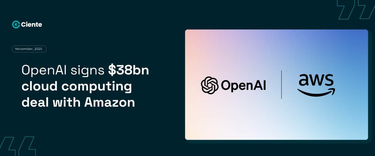OpenAI Signs $38bn Cloud Computing Deal with Amazon.