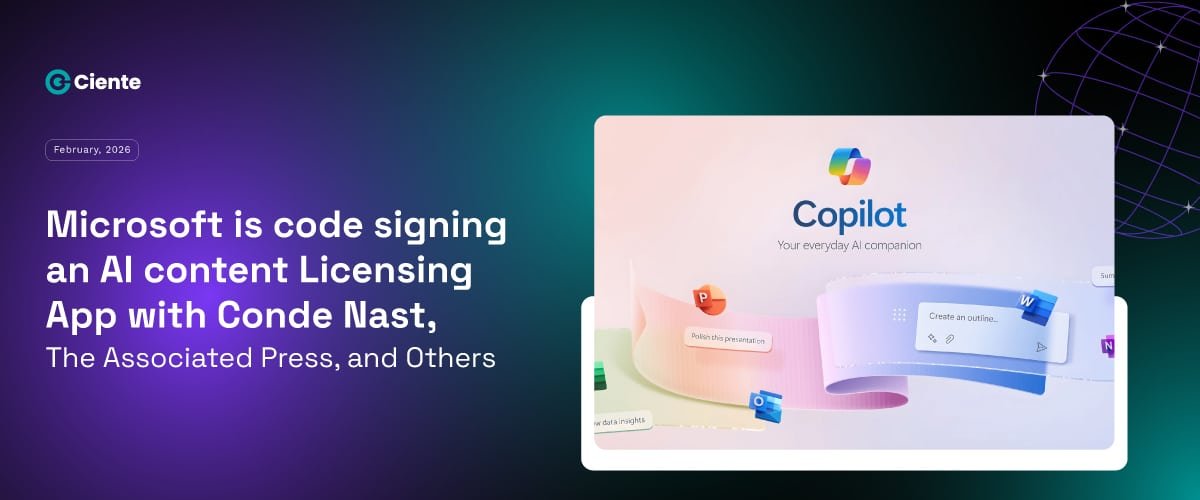 Microsoft is Codesigning an AI Content Licensing App with Vox Media, Condé Nast, The Associated Press, and others.