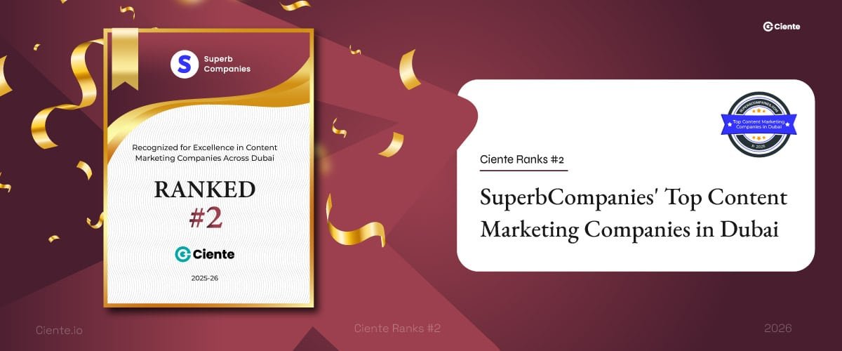 Top content marketing agency - Ciente