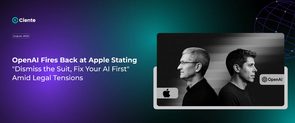 OpenAI Fires Back At Apple Stating “Dismiss The Suit, Fix Your AI First” Amid Legal Tensions OpenAI Fires Back At Apple Stating “Dismiss The Suit, Fix Your AI First” Amid Legal Tensions
