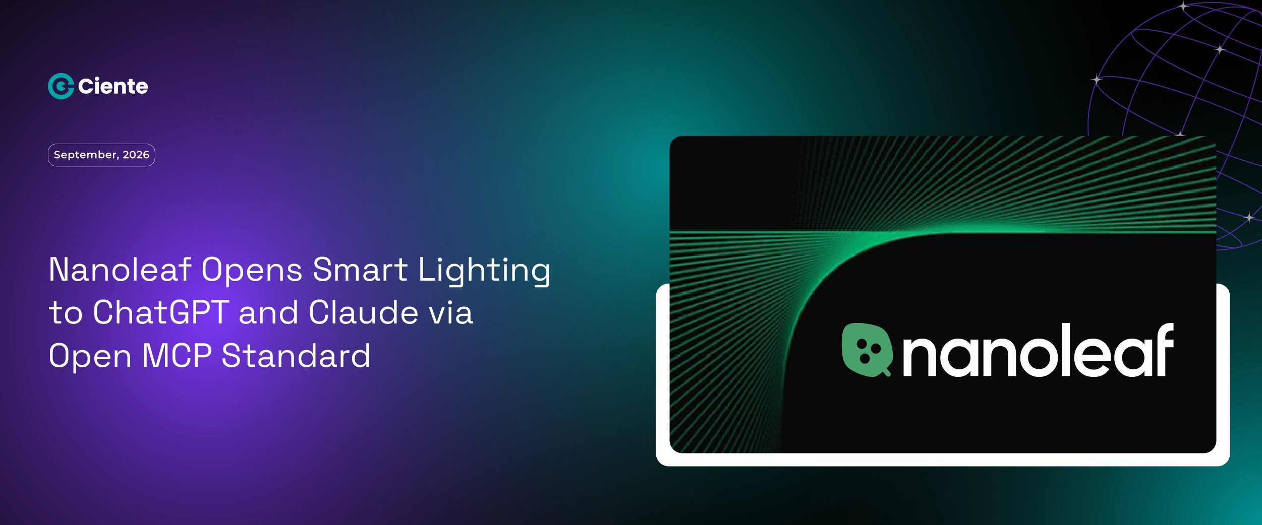 Nanoleaf Opens Smart Lighting to ChatGPT and Claude via Open MCP Standard Artboard 27 copy 2 Newsroom Nanoleaf